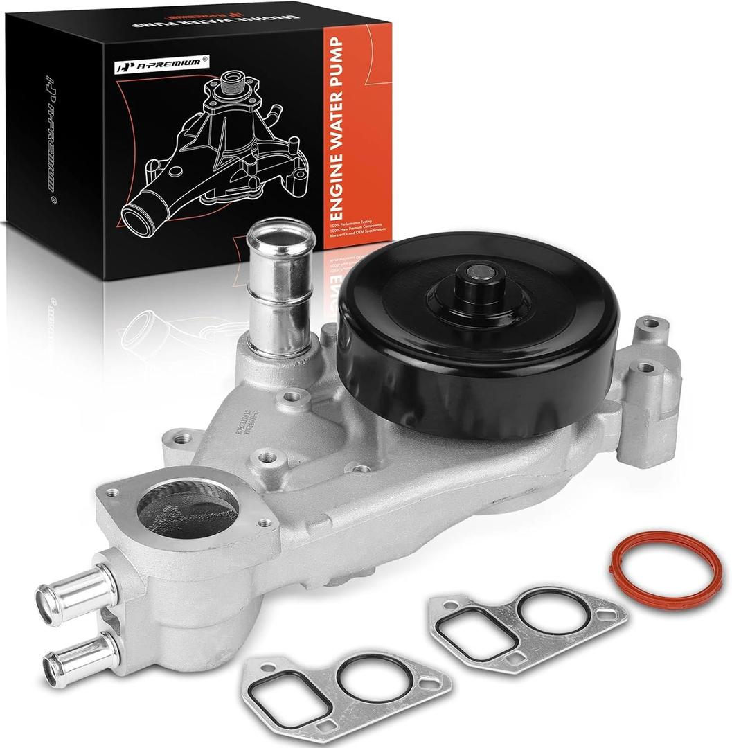 A-Premium Engine Water Pump with Gasket Compatible with Cadillac CTS 2004-2007 & Chevrolet Corvette 2005-2008 & Pontiac G8 2008-2009