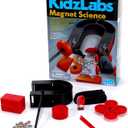 4M Magnet Science Kit - 10 Magnetic Experiments & Games (over 25 pieces to Build & STEM Learn From) - Power the Racer with a Magnet, Levitate a Magnet, Magnetic Yacht & Fishing, Boys & Girls, Age 8+