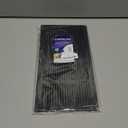 Vent Systems 16" x 8" Inch Black Metal Air Vent Cover - Louvered Wall Grille with Built-in Mesh Screen - Weather Resistant HVAC Duct Cover for Exhaust and Supply in Home, Garage - Indoor & Outdoor Use