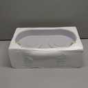 Elevated Slow Feeder Dog Bowls - Ceramic Food and Water Bowl Set with Stand - Raised Pet Dishes for Small and Medium Sized Dogs (Grey)