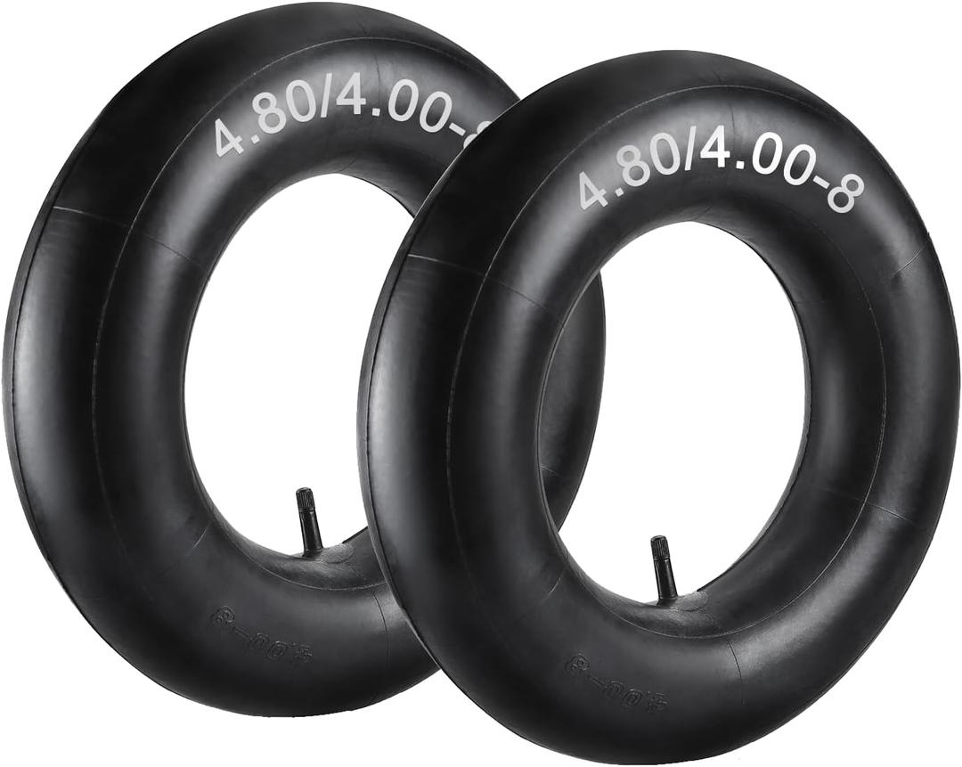 4.80/4.00-8" Tire Inner Tubes by Cenipar For Heavy Duty Cart,Like Hand Trucks, Garden Carts,Mowers And More, Pack of 2 (4.80/4.00-8")