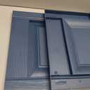 Ekena Millwork Lifetime Vinyl LP2S14X06300CB Standard Two Equal Panel Vinyls, Raised Panel Vinyl Shutters, w/Installation Shutter-Lok's & Matching Screws (Per Pair), 14.75"W x 63"H, Classic Blue