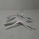 White Wooden Hangers - 20 Pack - Durable & Ideal for Everyday Use & Wedding, White