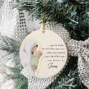 2 x Christmas Ornament - Jesus Ceramic Ornament, Christian Baby Memorial Gift, Religious Christmas Decoration, Sympathy Gift for Loss of Son and Daughter, Bereavement Gifts for Loss of Child