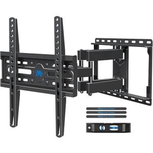 Mounting Dream TV Wall Mount for 32-65 Inch Television,Mount with Swivel and Tilt, Full Motion Bracket with Articulating Dual Arms, Fits 16inch Studs, Max VESA 400X400 mm, 99lbs, MD2380