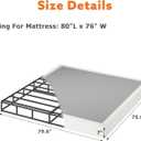 7 Inch Box Spring for King Bed Bases - Heavy Duty Metal Mattress Foundation with Fabric Cover,3000 lbs Capacity,Low Profile King Box Spring Only,Noise Free,Easy Assembly