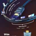 Capshi 4K Long Fiber Optic HDMI Cable 75ft/23M, in-Wall CL3 Rated HDMI Cable 2.0 Support (4K@60Hz HDR10 8/10bit 18Gbps HDCP2.2 ARC) High Speed HD Shielded Cord Compatible with TV, Laptop, PC, HDTV