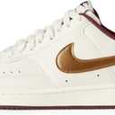 Nike Women's Court Vision Lo Shoes (9.5, Sail/Metallic Gold/Red Sepia)