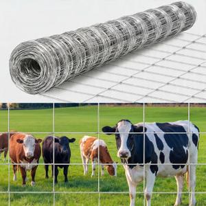 Farm Fence 6FT x 164FT, 12GA Livestock Fence, Goat Fence, Galvanized Cattle Fence, Heavy Zinc Coating Wire Fencing, for Goat Deer Yard Livestock Animals Protection