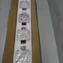 360 Rotate LED Bathroom Vanity Light Fixtures, 1600LM Acrylic Matte Black Vanity Lights for Bathroom, Modern Wall Lighting Fixtures Over Mirror Kitchen Living Room Hallway (Natural White Light 5000K) (4-Light, 27-Inch, 5000K)