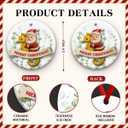 2 x KILYHOME Seahorse Christmas Ornament 2025 - Cute Beach Themed Animal Home Decoration, Funny Santa Ornament - Sea Horse Decor for Xmas Tree Hanging, Ideas for Seahorses Lovers