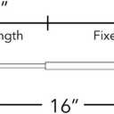 Magnetic Curtain Rods Multi-Use Adjustable Appliance Metal Doors Magnetic Rods, 9-16 Inch, 1/2 Inch Diameter, 2 Pack,Nickel
