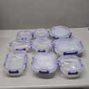 JoyJolt 24pc Borosilicate Glass Storage Containers with Lids | 12 Airtight/Freezer Safe Food Storage Containers for Pantry and Kitchen | Meal Prep Container for Lunch | Glass Tupperware Set