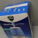 Vicks Filter-Free Ultrasonic Humidifier, Recommended by Pediatricians*, 1.2 Gal Ultrasonic Cool Mist Humidifiers for Bedrooms & Kids Rooms, Works with Vicks VapoPads