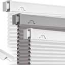 Grandekor Blackout No Drill Blinds for Windows,23" W x 36" H,White