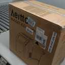 Aeitto Nugget Ice Maker Countertop, 55lbs/Day, Large Capacity Chewable Ice Maker, Rapid Ice Release in 5 Mins, Self-Cleaning with Stainless Steel Housing Ice Machine for Home Office and Party, Black