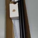 Curtain Rods No Drilling for Windows 30 to 60 Inches,5/8 Inch Diameter No Drill Small Curtain Rod Set with 3M Adhesive Brackets, Black