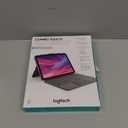 Logitech Combo Touch, Detachable iPad Keyboard Case (10th gen and A16) with Large Precision Trackpad, Full-Size Backlit Keyboard, and Smart Connector Technology - Oxford Gray