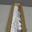 Thestoa Curtain Rods for Windows 48 to 84-92 Inch, White, Stainless Steel Rods for Bedroom, Living Room, Kitchen, Farmhouse, Outdoor