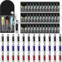 Jutom Mini Screwdriver Keychain Set Flashlight Bulk LED Keychain Mini Hand Tool Gifts for Men Adult Father Day Birthday Party Favors(72 Pcs)