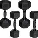 CAP 50 lbs Coated Dumbbell Set 2x20lbs and 2x5lbs