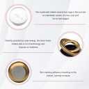 Car Solar Energy Air Freshener, Solar Powered Rotating Air Purifier Aromatherapy Diffuser, Rotatable Interior Fragrance for Car Office Home Decoration, Car Accessories (Golden)