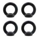 Antrader 4pcs 304 Stainless Steel Ring Shape M12 Lifting Eye Threaded Nut