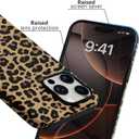 Skyseaco Compatible with iPhone 16 Pro Case Cute Leopard Print Phone Case for Women Girl Shockproof Soft TPU and Hard PC Double Layer Protective Cover, Brown Leopard