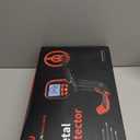 2026 Latest Metal Detector for Adults, Professional Waterproof & Adjustable Stem, Higher Accuracy Gold Detector with LCD, Advanced DSP Chip, 2.26 Pounds Lightweight Suitable for Beach and Backyard (Red)