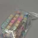 YMDK Double Shot 104 Dyed PBT Shine Through Keyset OEM Profile Keycap Set for Cherry MX Switches Mechanical Keyboard 104 87 61,Rainbow(Only Keycap)