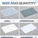 Nuanchu 1 Pcs 12 x 16 Inch Neutral Grey Tempered Glass Palette for Oil Painting with Lid and 40 Sheets Disposable Paper and 2 Sponges Keeps Wet Paint Fresh for Artist DIY Color Mixing Beginners