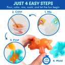 Make Your Own Dinosaur Squishies Toys6 Dinosaur Characters Making kitGlow-in-The-Dark Science Activity kit, Silicone Taba Squishies Craft KitSqueeze Gift Set for Boys and Girls Ages 6-12