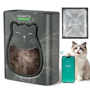Pet Air Purifier for Home, H13 HEPA Washable Filter,Air Cleaner with APP&Air Quality Monitor for Pet Hair Dander Odor Allergies Pollutant Smoke Dust for Large Rooms 2200 FtÂ², Auto Mode,P365 Black
