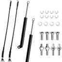 2Pcs Tailgate Shock Lift Supports Rear Gas Dampers Springs Kit Compatible with 2024 2025 2026 Toyota Tacoma (No-Drill Bolt-on) with Mounting Hardware.