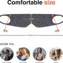 4 x FRESHME 3D Eye Mask with Ear Loop - Lash Extensions Blackout Blindfold Glasses Sleep Mask with Removable Ears Plugs for Sleeping Noise Cancelling Travel Airplane, Eye Cover for Women Men Side Sleeper