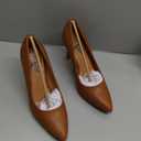 Trary Womens High Heel Dress Pump Pointed Toe Shoe Classic Office Special Dressy Casua Wedding Pump Shoes (7, New Pu Brown)