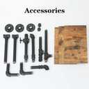 Industrial Pipe Shelving, Pipe Shelves with Wood Planks, Floating Shelves Wall Mounted, Retro Rustic Industrial Shelf for Bar Kitchen Living Room