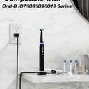 WUKUR Magnetic Charger Replacement for Oral-B iO Series 7/8/9/10 Electric Toothbrush, Magnetic Charging Base Compatible with Oral-B Electric Toothbrush iO Series (Black)