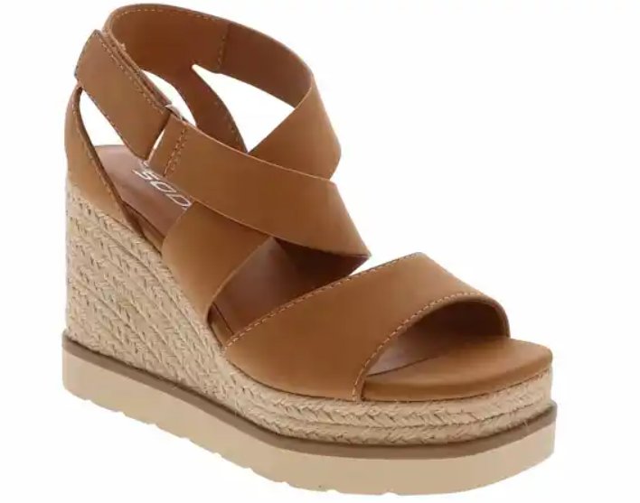 SODA CHURRO WOMEN'S WEDGE SANDAL Size 10