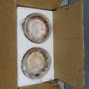 2 Pack Crystal Shade Replacement,Ceiling Fan Light Drum Lampshades Champagne Finish for Chandelier Vanity Lights Wall Sconces Pendant Light,1.66" Fitter Size 5" high*4.6" Diameter