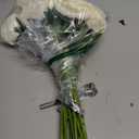 15pcs Ivory Roses Artificial Flowers Silk Fake Flowers Realistic White Roses Bouquet Long Stem for Wedding Home Party Birthday Decoration