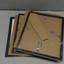 Upsimples 8x10 Picture Frame Set of 3, Made of High Definition Glass for 5x7 with Mat or 8x10 Without Mat, Wall Mounting Photo Frames, Black