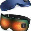 Heated Eye Mask - Cordless Eye Mask for Dry Eyes, Eye Relief, Improved Sleep, Washable Eye Heating pad for Travel and with Replaceable Shell