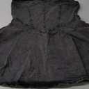 SHINFY Womens Summer Denim Dress Sexy Off Shoulder Strapless Bustier Corset Tube Pleated Mini Jean Dresses (Black, XL)