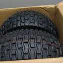 2PCS 15x6.00-6 Tire and Wheel Assembly, Replacement for Craftsman John Deere Cub Cadet Riding Mowers, 4 Ply Tubeless Lawn Mower Tires 15x6x6, 500lbs Capacity, 3" Centered Hub, 3/4" Bushing