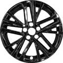 18 Inch Glossy Black Wheel Covers Compatible with 2025-2026 Toyota Camry, ABS Wheel Skins for Factory Alloy Wheels, Set of 4