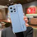 MOWIME Compatible with iPhone 12 Pro Max Case with Strap Wrist, Cheetah Print Shockproof Soft TPU Protective Case for Women Girls, Slim Anti Scratch Case for iPhone 12 Pro Max 6.7 Inch, Blue