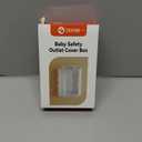 Mom's Choice Gold Awards Winner - EUDEMON 1 Pack Updated Baby Safety Electrical Outlet Cover Box Childproof Plug Cover - More Space for Large Plugs Easy to Install & Use (White)