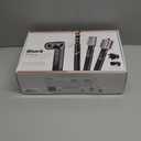 Shark Hair Dryer | FlexStyle Hair Styling System | Portable & Powerful Blow Dryer Brush | Hair Curler & Volumizer | 6 Styling Tools Included | Best for All Hair Types | Black | HD440BK