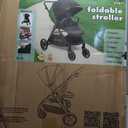 KOOLABABY Reversible Baby Stroller Foldable Stroller with Parent & World Facing Seat, Multi-Recline & Extendable Canopy Toddler Stroller
